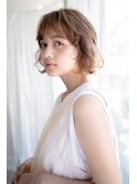 エアウェーブで大人かわいい先を遊ばせたレイヤーボブ