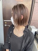 脱白髪染めハイライト白髪活かし［新百合ヶ丘］