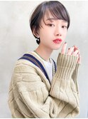 【恵比寿ro-ro】小顔ショート×ナチュラルカラー