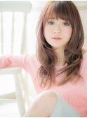 ショコラピンクくせ毛風小顔フレンチガーリー20代30代40代c水戸