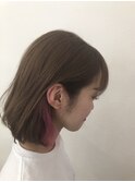 インナーカラーピンク