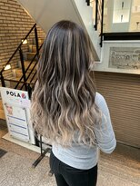 ラフ 難波店(LAFF)&nbsp;#黒髪#ボブルフ#ネビージュ#小顔#ワンレン