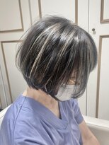 アルクバイネオリーブ 荻窪店(arc by neolive)&nbsp;コントラストの効いた白髪ぼかしハイライト