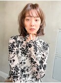 ACE 横浜　ニュアンスカール×透明感ブラウン