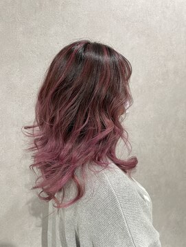 イト(ito) ハイライトローズピンクグラデーションヘアカラー~糸ito~HIRO