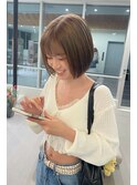ミルクティーベージュダブルカラーインナーカラーケアブリーチ
