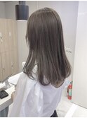 ミルクティーベージュぷつっとボブケアブリーチ