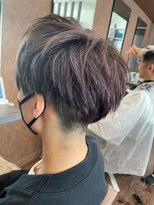 ヘアーショップ エヌアンドエー 幸手店(hairshop N&A) 赤髪メッシュ スーツ短髪/ビジネススタイル