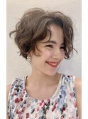 フラッフィーショートカールパーマ・・・HINATA
