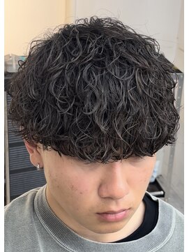 メンズフィール 東梅田店(MENS FEEL) 【標準】波巻きプードルパーマ MENSFEEL東梅田店