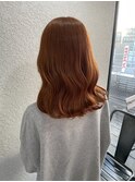 セミディカールシアーカラーオレンジブラウンケアブリーチ所沢