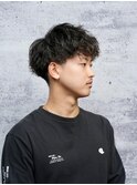 ツーブロックスパイラルパーマト<理容室><MEN'S/中野/バーバー>