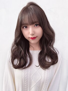ミラリー トウキョウ(Mirareee Tokyo) キュートな韓国ウェーブニュアンスカラー前髪あり