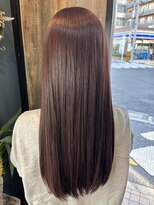 ユニコヘア(unico hair) カシスブラウン×ロング