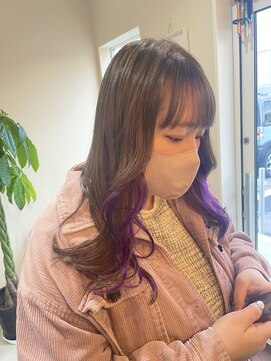 ボアップ 新居浜店(boappu) #インナーカラー#カラー#ブリーチカラー