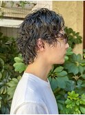 ニュアンスパーマ/メンズパーマ/無造作パーマ/ウェットスタイル