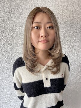 キジ(KIJI) ★レイヤーカット×ミルクティーベージュ★