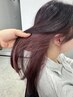[耳周りにアクセント♪]#カット+イヤリングカラー+カラー+2stepTR￥14500