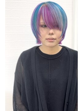 グラスペディア(graspedia) ユニコーンカラー/ハイトーン/派手/個性的/うざバング