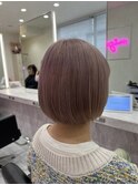 韓国/レイヤー／イメチェン/ホワイト/外ハネポブ/美髪/渋谷