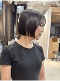 似合わせカット ボブヘア 縮毛矯正 ミニボブ 切りっぱなしボブ