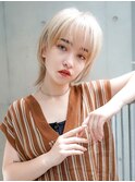 【GEEKS渋谷】透明感/ハイトーン/春夏カラー/ネオウルフ/抜け感