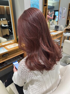 ファム 楽々園店(femme) pink×水素カラー♪♪