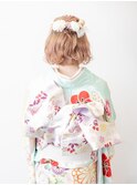 ＃成人式＃着付け#ヘアセット