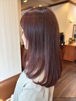 ディール D-R ピンクブラウン/レイヤースタイル/20代/30代/ツヤ