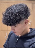渋谷メンズパーマスペインカールツイストスパイラルパーマ強め