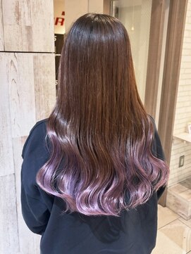 アンナ 広瀬通店(Anna) ラベンダーピンク/グラデーションカラー/デザインカラー/広瀬通