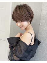 アスター 天神大名店(Aster)&nbsp;ショートボブ/ニュアンスカラー/グレージュ ツヤ髪スタイル