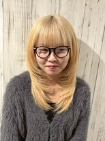 ルルズ(LULUS) レイヤーカット/ハイトーンベージュ