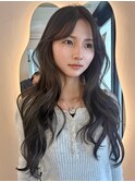 韓国ヘアーハッシュカットレイヤーカットハイライトカラー