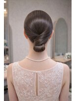 プランツヘアー&nbsp;タイトシニヨン × 結婚式ヘア　高宮　博多　平尾　薬院