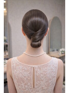 プランツヘアー タイトシニヨン × 結婚式ヘア　高宮　博多　平尾　薬院