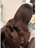 【橋本彩指名/平日限定】似合わせカット＋艶カラー＋超微細気泡ナノバブル