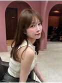 オリーブブラウン/レイヤーカット/透明感カラー/韓国ヘア