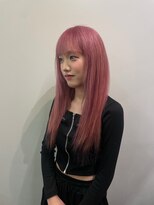 ニール 名古屋 伏見 丸の内(NEELU)&nbsp;【anzu】ピンク×ブラックエンドデザインカラー