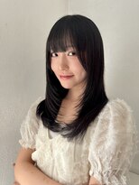 ロンドアベニール 北千住(Lond avenir)&nbsp;ミルクティーベージュ/レイヤーボブ韓国巻き顔周りカット/北千住