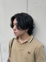 ノイセルヘアー(Noisyle Men's hair) リバースセンターパート/ニュアンスパーマ/ダウンバング/MEN'S◎