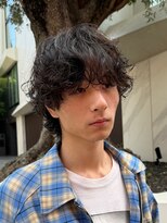 フィフス 渋谷(fifth)&nbsp;メンズマッシュウルフシャドウパーマ無造作20代