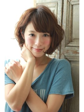 フェリシータ 服部店(felicita) 大人かわいい♪流しバング★ナチュラルふわミディ