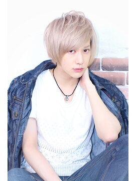 アドール(ADOR) メンズのホワイトベージュカラー