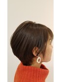 大人かわいい耳かけボブ