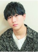 ブルー系デザインショート