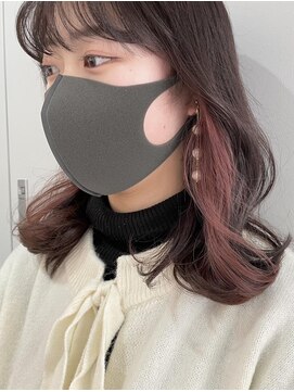 ヨーク(YOKE) 【 YOKE 】インナーカラーくびれヘアピンクベージュ