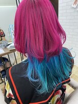 ホワイト(WHITE HAIR@NICOLA)&nbsp;マッシュウルフ×デザインカラー