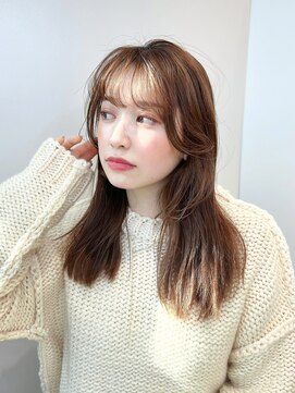 モナン 渋谷(Monan) 【飯田】韓国風前髪 愛されセミディ #渋谷