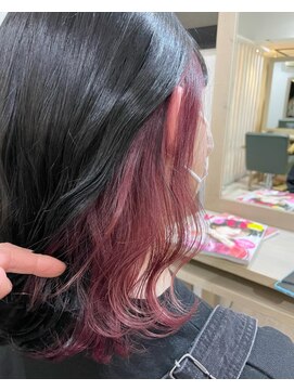 アクト(ACT) グレージュ/ピンクパープル インナーカラー